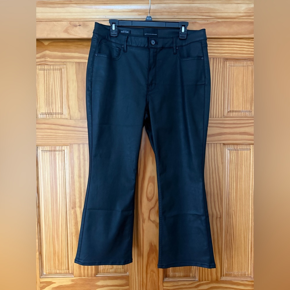White House Black Market Coated Flare Pants